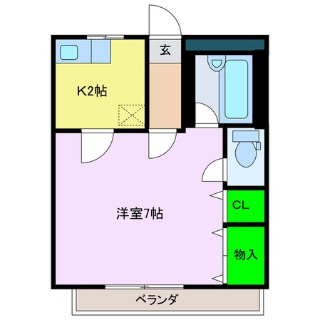 フレンドリー清水の物件間取画像